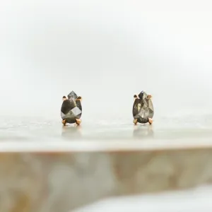 Zlaté minimalistické náušnice s diamanty salt and pepper STELLIE Thumbnail