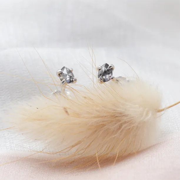 Zlaté minimalistické náušnice s diamanty salt and pepper STELLIE Image