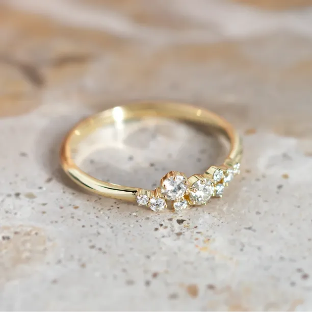 Diamantový cluster prsten CLARIAS Image