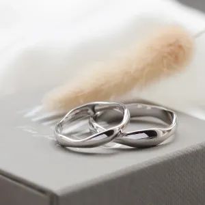 Irregular wedding bands in solid gold RUFFLE Thumbnail