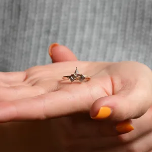 Original ring with gray salt'n'pepper diamonds TOMMASO Thumbnail