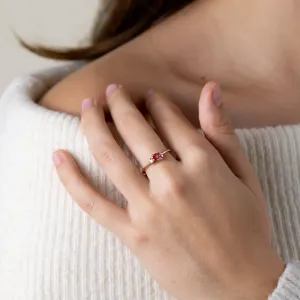 Lab-grown diamantový prsten Toi et Moi DUA