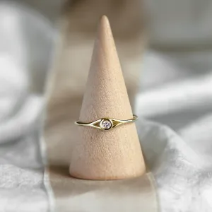 Gold lab-grown diamond engagement ring INN Thumbnail