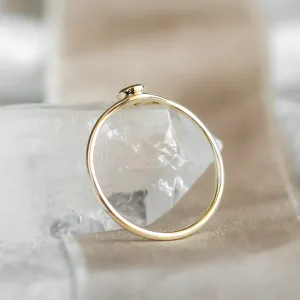 Gold lab-grown diamond engagement ring INN Thumbnail