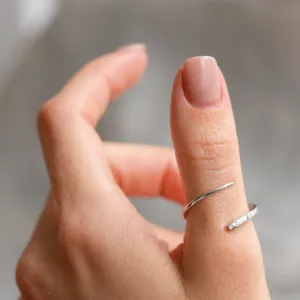 Gold spiral ring with diamonds CHIARA Thumbnail