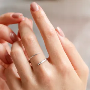 Gold spiral ring with diamonds CHIARA Thumbnail