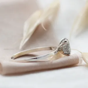 Rutilated quartz in gold ring with diamonds GIORGIA Thumbnail