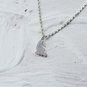 Zlatý přívěsek ve tvaru dětské nohy BABY