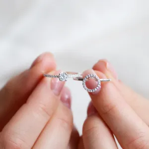 Gold diamond halo engagement set SOLEIL Thumbnail