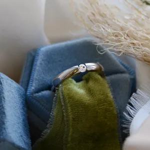 Zlatý diamantový prsten v tlakovém osazení NOVIK Thumbnail