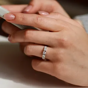 Five stone diamond engagement ring NICOLAS