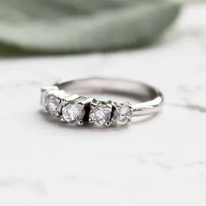Five stone diamond engagement ring NICOLAS Thumbnail
