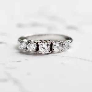 Five stone diamond engagement ring NICOLAS Thumbnail