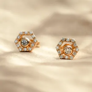 Lab-grown diamantové náušnice s vyměnitelnými drahokamy KYLE Thumbnail