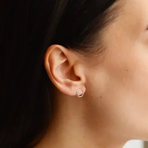 Zlaté karma náušnice s diamanty GARURASANA Thumbnail