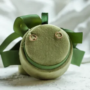 Zlaté karma náušnice s diamanty GARURASANA Thumbnail