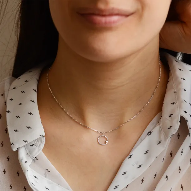 Zlatý karma náhrdelník s diamantem VAJRASANA Image