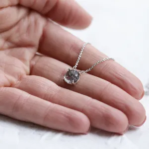 Zlatý náhrdelník s kulatým rutilovým křišťálem MACHA Thumbnail