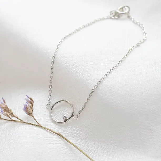 Zlatý karma náramek s diamantem BALASANA Image