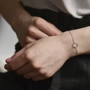 Zlatý karma náramek s diamantem BALASANA Thumbnail