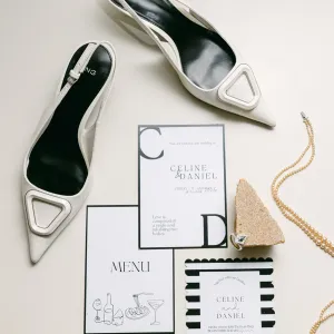 Spectacular kite salt and pepper diamond ring in solid gold CATHAL Thumbnail