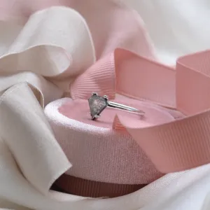 Geometric slice salt´n´pepper diamond ring SORCHA Thumbnail