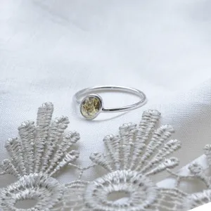 Gold bezel ring with salt and pepper diamond RIONA Thumbnail