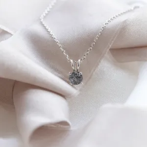 Simple natural rutilated quartz pendant KAYLEIGH Thumbnail