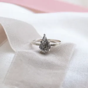 Rutilated quartz ring with diamonds EABHA Thumbnail