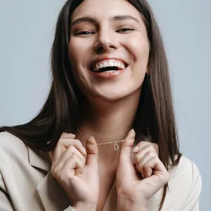 Zlatý náhrdelník s lab-grown diamantovým přívěskem HAILEY Thumbnail