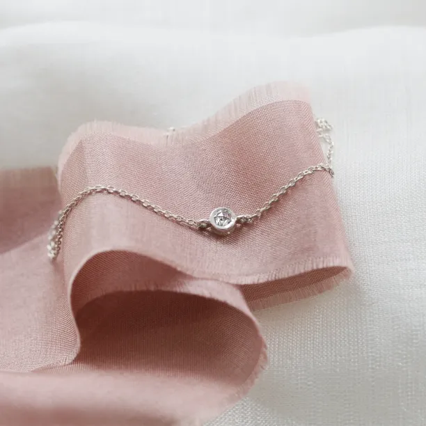 Zlatý náramek se salt and pepper diamantem XSANA Image