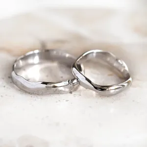 Irregular atypical wedding rings made of gold LUANA Thumbnail