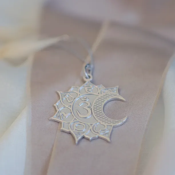 Silver pendant for yoga lovers JOGA Image