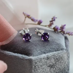 Gold amethyst earrings FELI Thumbnail