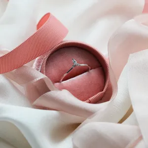 Minimalistický zlatý prsten s diamanty JANIS Thumbnail