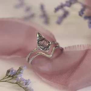 Gold ring set with quartz BUNO Thumbnail