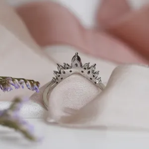 Majestátní zlatý prsten se salt and pepper diamanty FIERIA Thumbnail