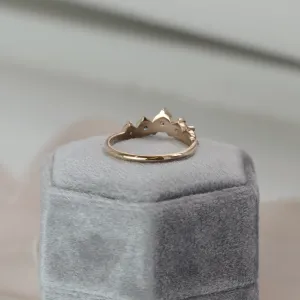 Jemně zahnutý prsten se salt and pepper diamanty FERO Thumbnail