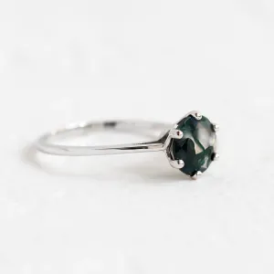 Moss agate gold ring OLLY Thumbnail
