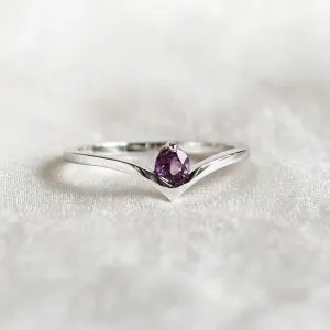 Gold amethyst ring AMY Thumbnail