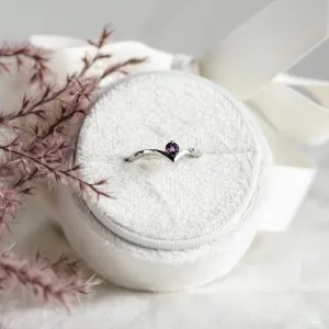 Gold amethyst ring AMY Thumbnail