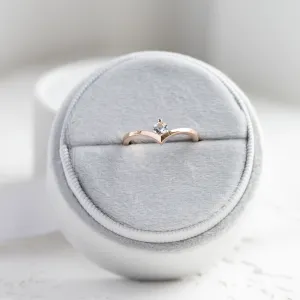 Gold aquamarine ring AMY Thumbnail