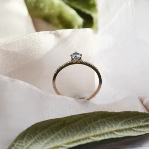 Zlatý prsten s diamanty salt and pepper SANI Thumbnail