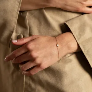 Minimalistický zlatý náramek se salt and pepper diamantem NAYA Thumbnail