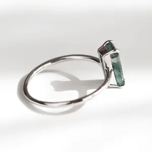 Gold ring with moss agate MOS Thumbnail