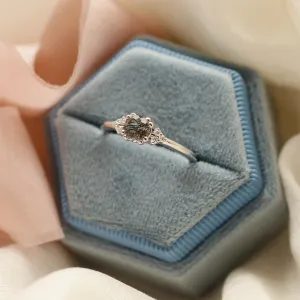 Gold ring with quartz and diamonds MONNY Thumbnail