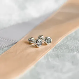 Minimalistické naušnice s diamanty salt and pepper LOLI Thumbnail