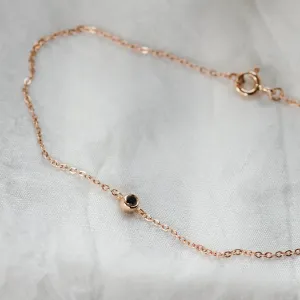 Zlatý náramek s černým diamantem BALA Thumbnail