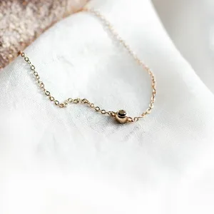 Zlatý náramek s černým diamantem BALA