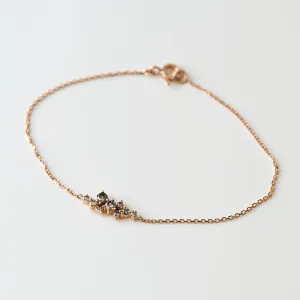 Zlatý náramek osazený salt and pepper diamanty CLARE Thumbnail